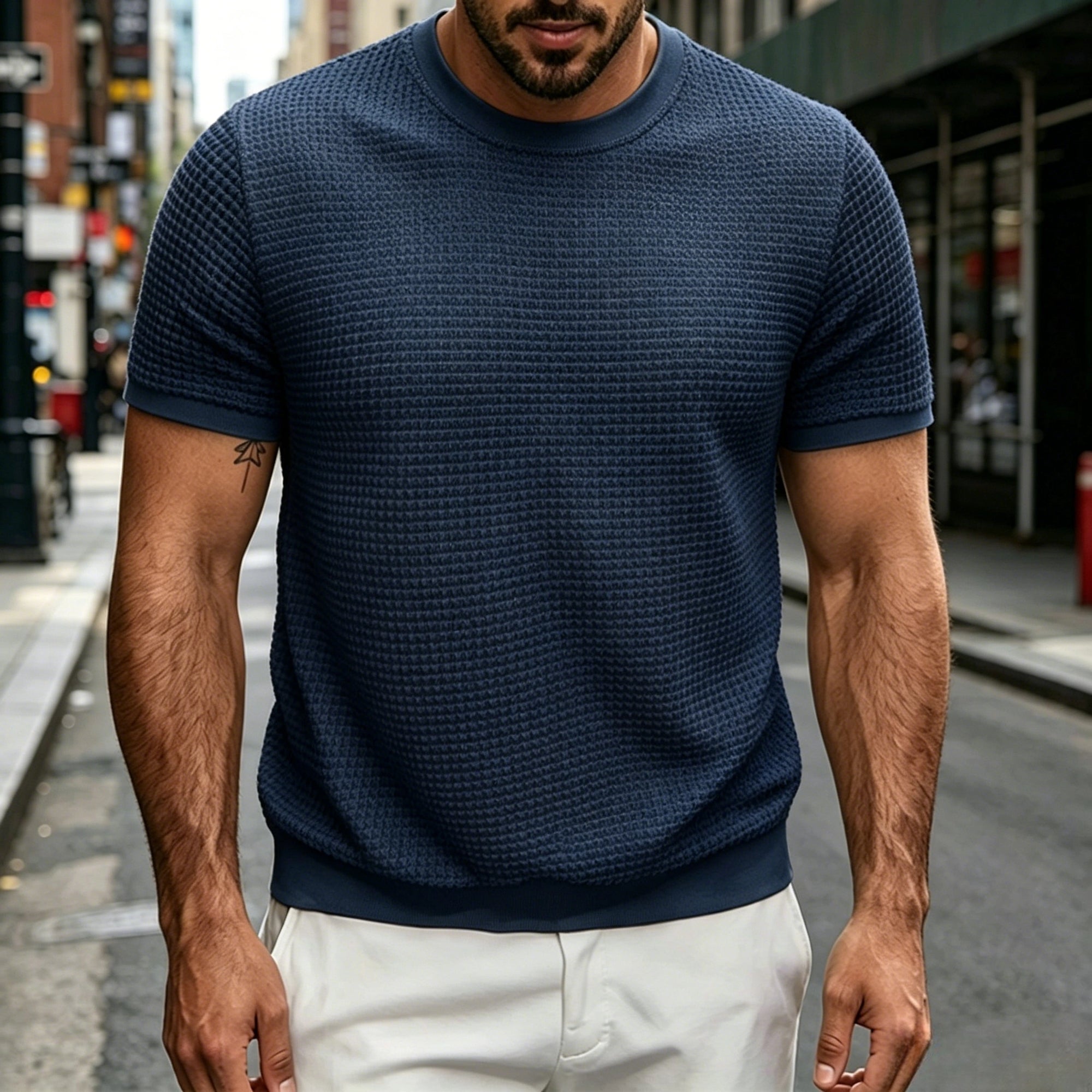 Mivanity Comfort Knit Basic T-Shirts