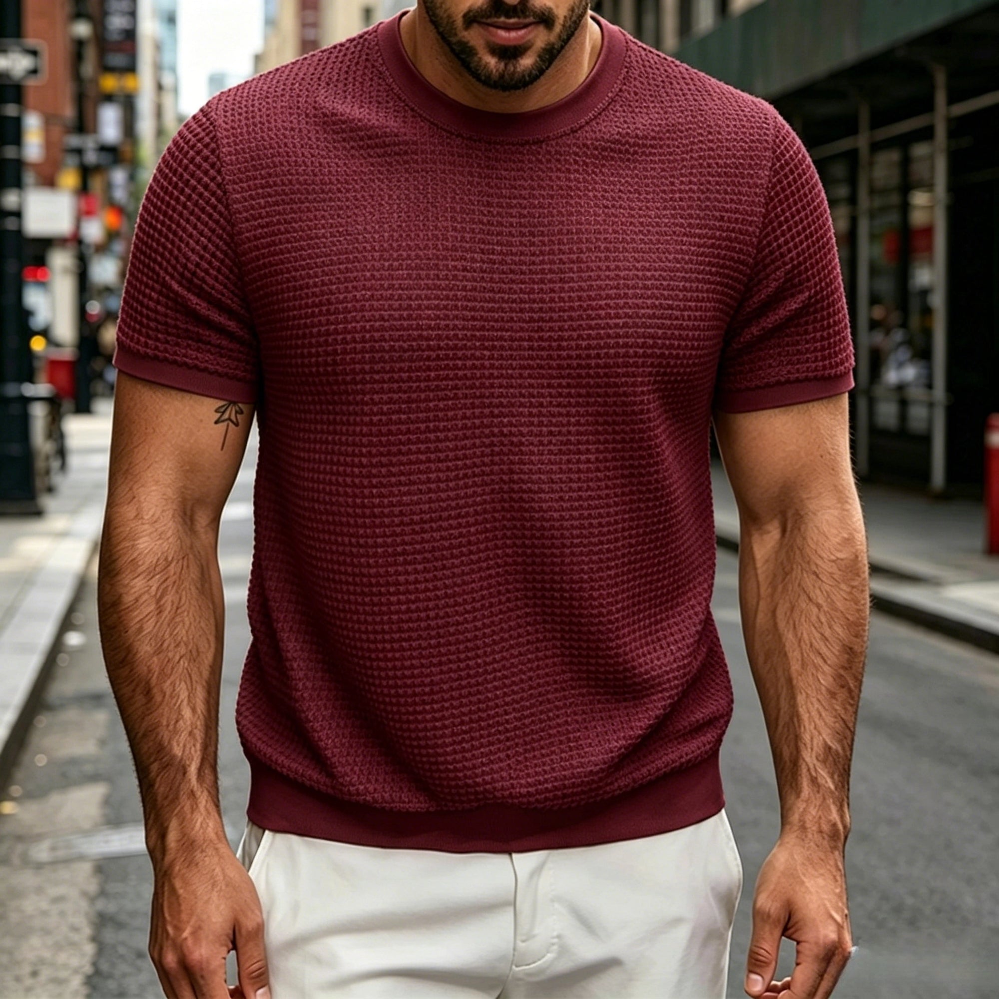Mivanity Comfort Knit Basic T-Shirts