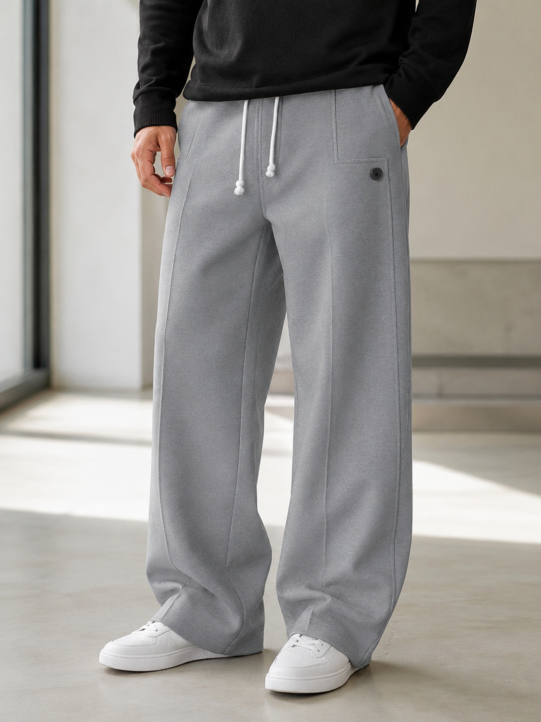Mivanity Comfy Sporty Wide Leg Pants