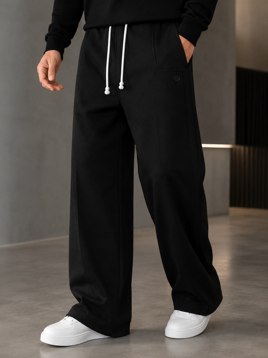 Mivanity Comfy Sporty Wide Leg Pants