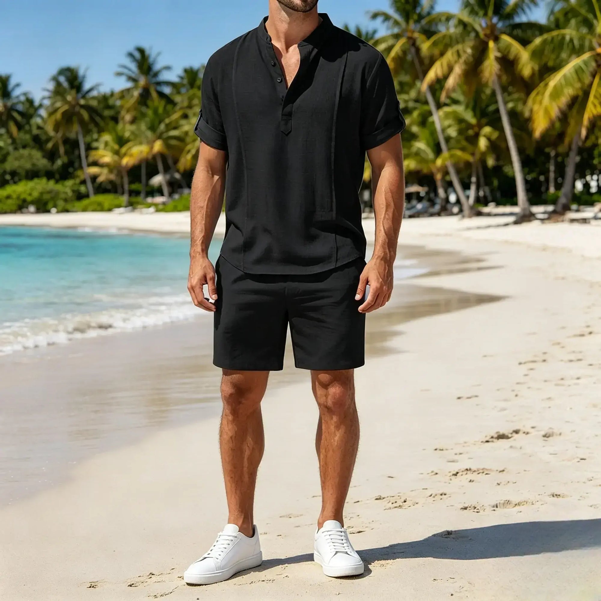 Mivanity Cozy Lightweight Solid Shirt Sets