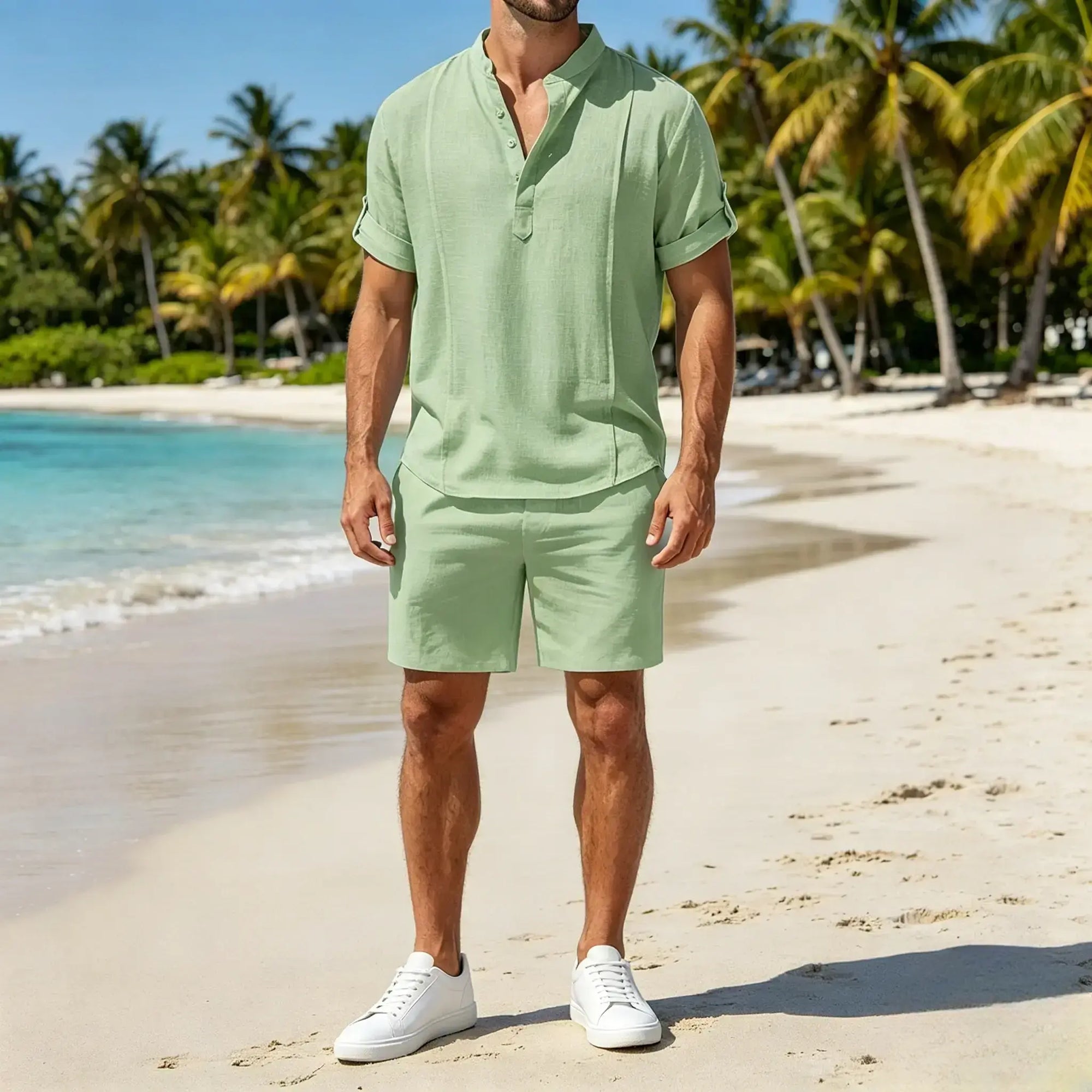 Mivanity Cozy Lightweight Solid Shirt Sets