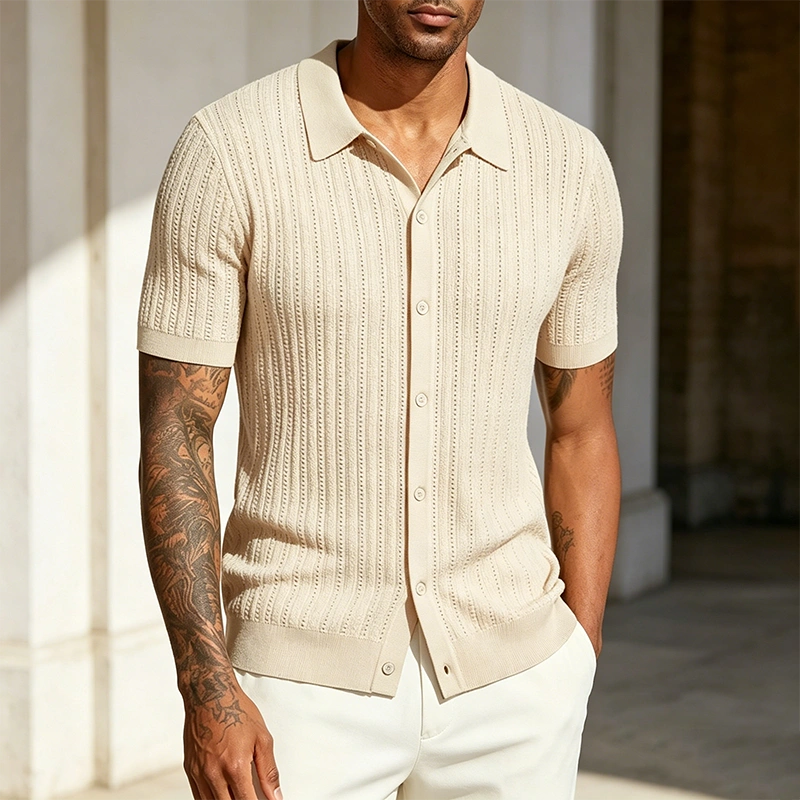 Mivanity Embroidered Guayabera Linen Shirts