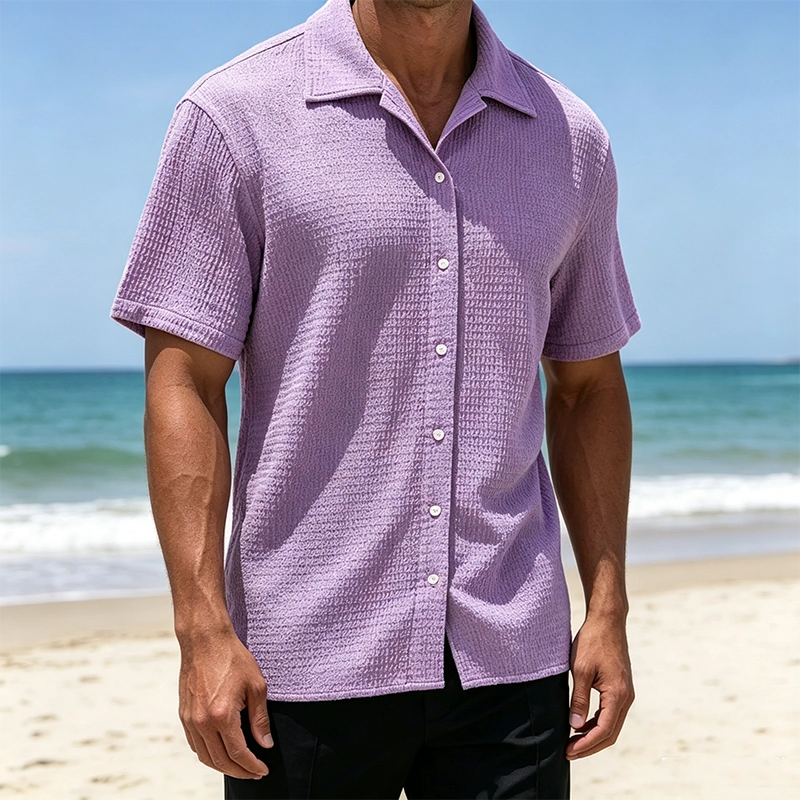 Mivanity Leisure Essential Texture Shirts