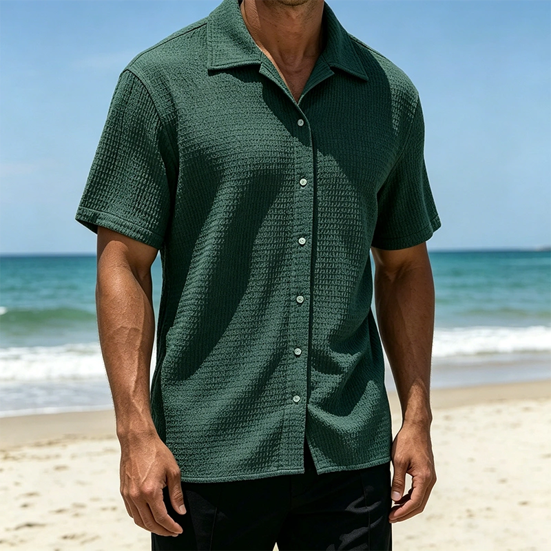 Mivanity Leisure Essential Texture Shirts