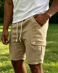 Mivanity Lightweight Cotton Cargo Shorts