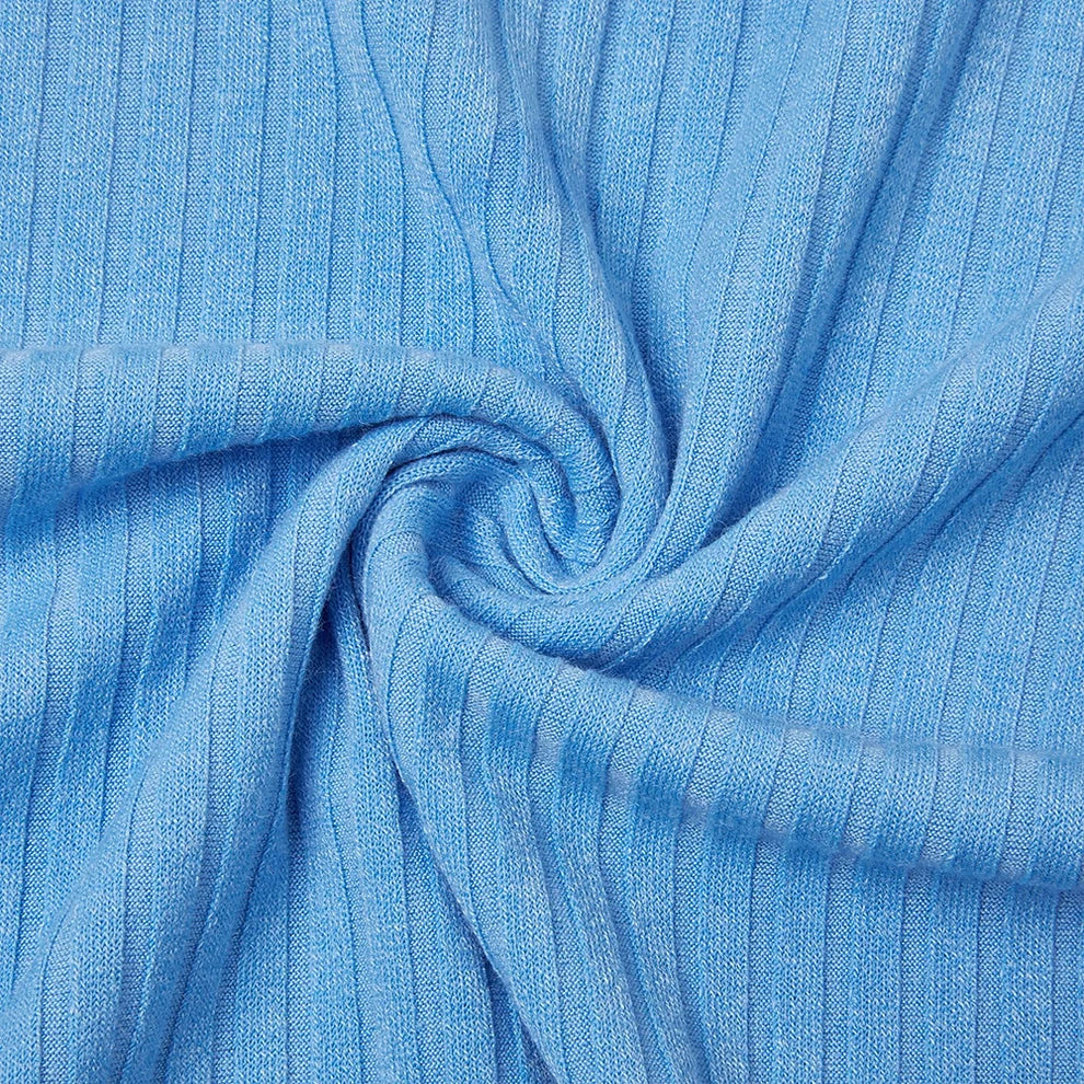 Mivanity Lightweight Ribbed Knit Polo Shirts
