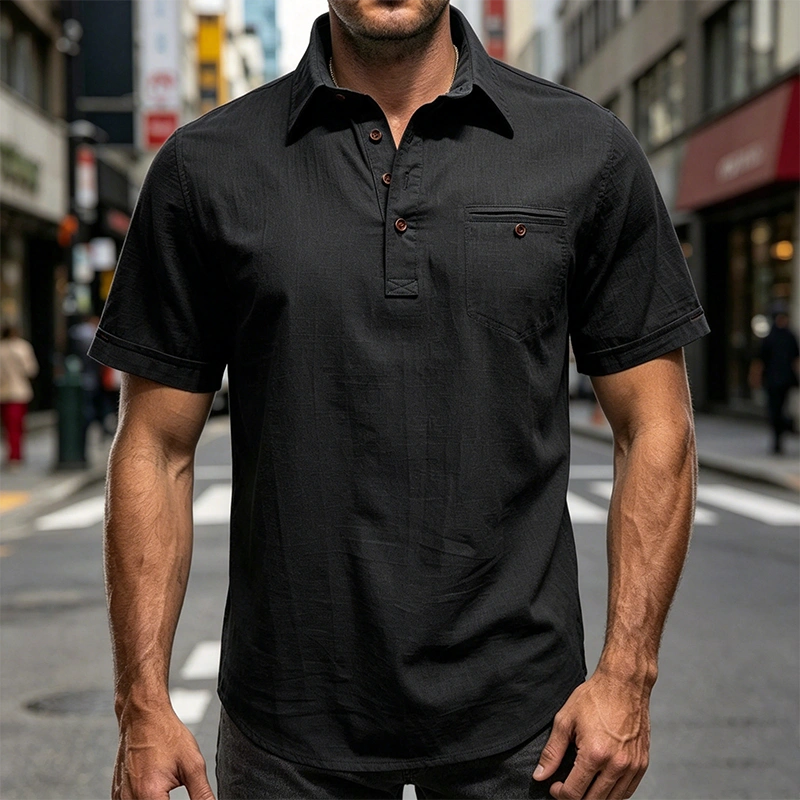 Mivanity Lightweight linen polo shirts