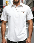 Mivanity Lightweight linen polo shirts