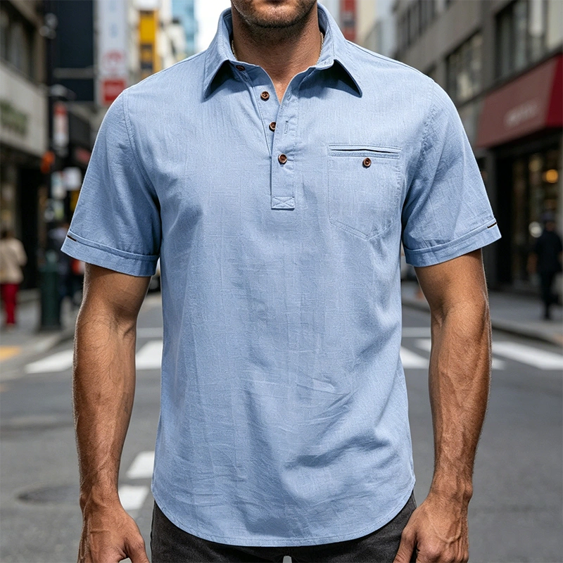 Mivanity Lightweight linen polo shirts