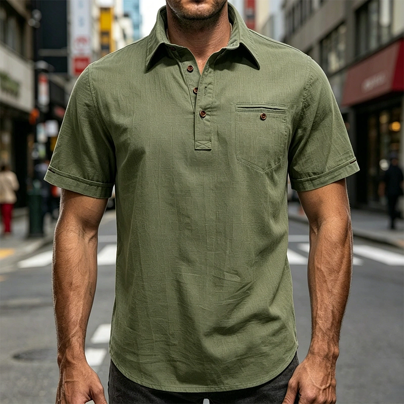 Mivanity Lightweight linen polo shirts