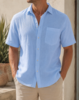 Mivanity  Men Linen Shirt Summer Shirts