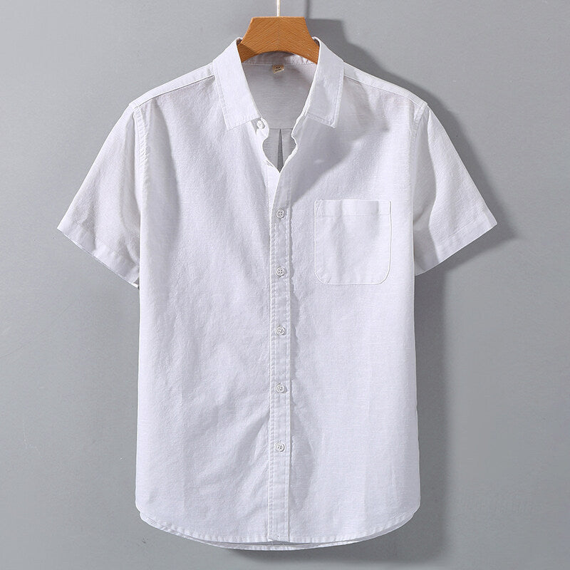 Mivanity  Men Linen Shirt Summer Shirts