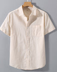 Mivanity  Men Linen Shirt Summer Shirts