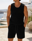 Mivanity Men's 2-Piece Knit Tank Pants Sets