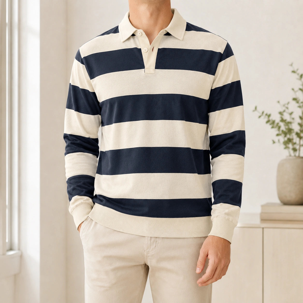 Mivanity Men's Athleisure Business Long-Sleeve Shirts