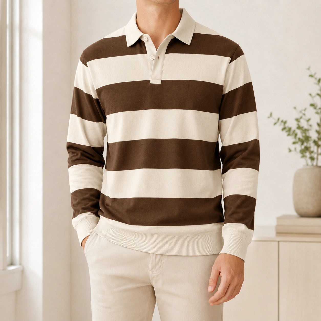 Mivanity Men's Athleisure Business Long-Sleeve Shirts