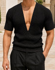 Mivanity Men's Athletic ACross-Border V-Neck T-Shirts
