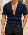 Mivanity Men's Athletic ACross-Border V-Neck T-Shirts