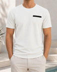 Mivanity Men's Basic T-Shirt with Front Pocket T-Shirts