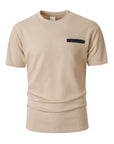 Mivanity Men's Basic T-Shirt with Front Pocket T-Shirts