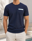 Mivanity Men's Basic T-Shirt with Front Pocket T-Shirts