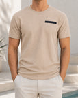 Mivanity Men's Basic T-Shirt with Front Pocket T-Shirts