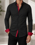 Mivanity Men's Business Breathable Casual Long-Sleeve Shirts