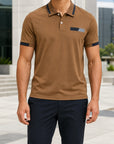 Mivanity Men's Business Casual Polo Shirts