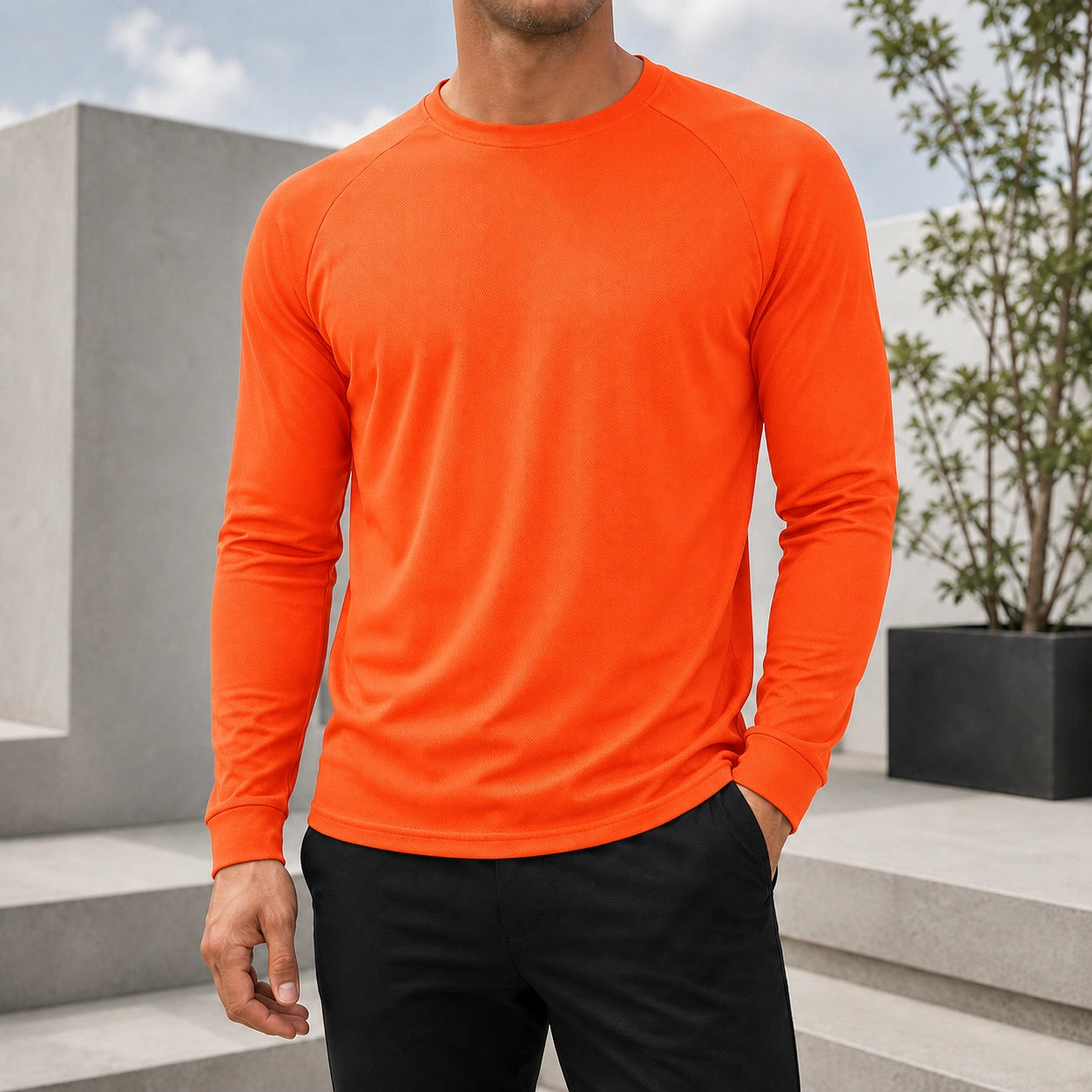 Mivanity Men's Casual Base Layer Long-Sleeve T-Shirts