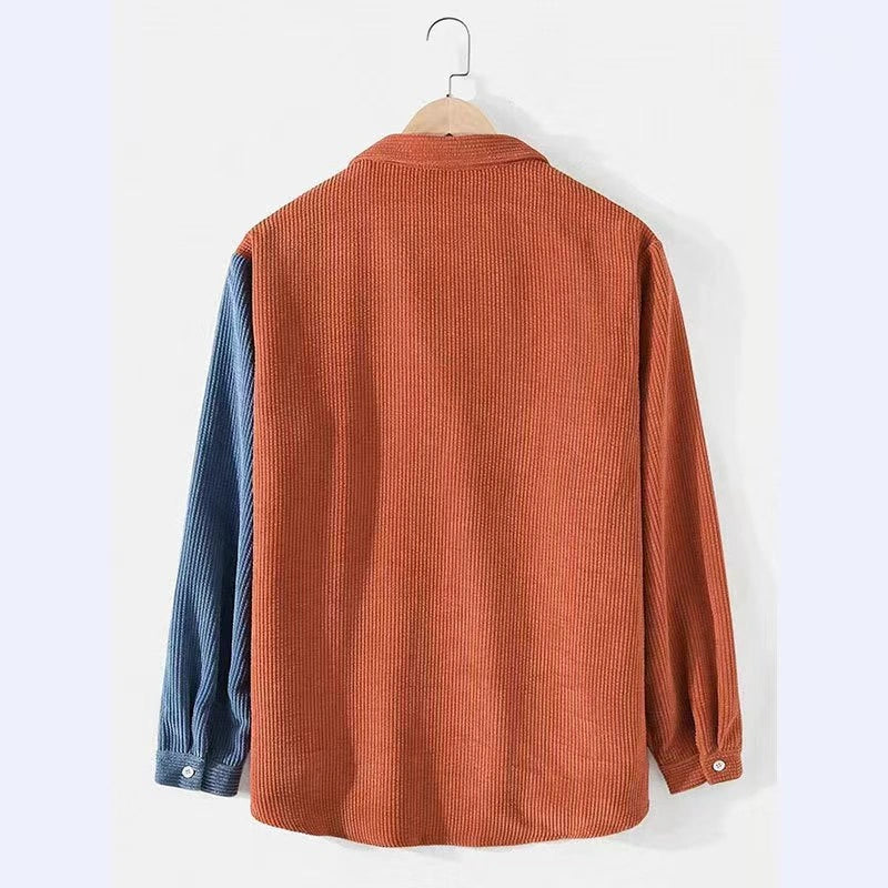 Mivanity Men's Casual Corduroy Long-Sleeve Shirts
