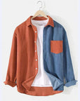 Mivanity Men's Casual Corduroy Long-Sleeve Shirts