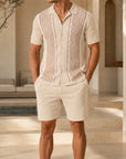 Mivanity Men's Casual Knit 2-Piece Summer Sets