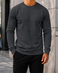Mivanity Men's Casual Plaid Pullover Sweatshirts
