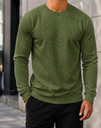 Mivanity Men's Casual Plaid Pullover Sweatshirts