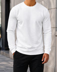 Mivanity Men's Casual Plaid Pullover Sweatshirts