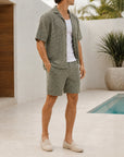 Mivanity Men's Casual Shirt Beach Sets
