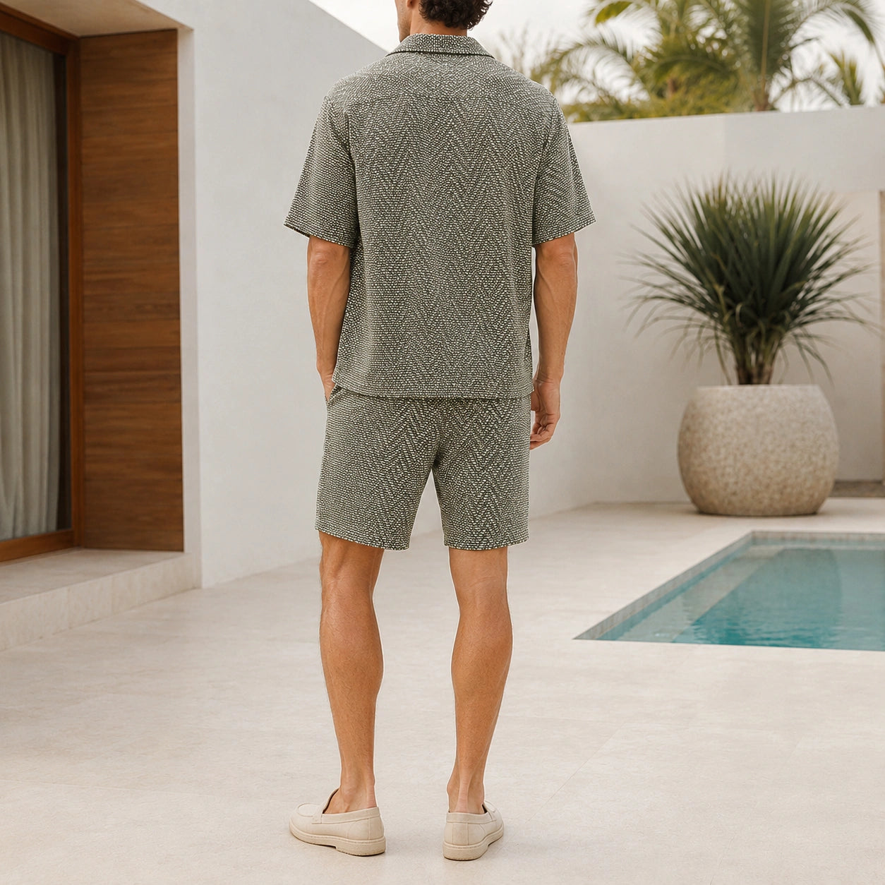 Mivanity Men's Casual Shirt Beach Sets