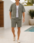 Mivanity Men's Casual Shirt Beach Sets