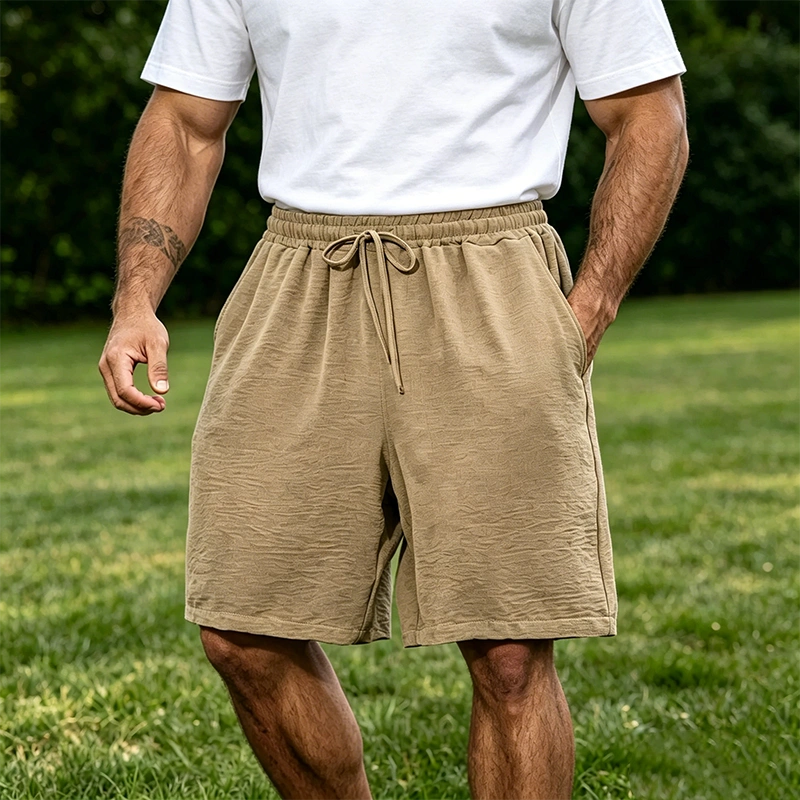 Mivanity Men's Casual Simple Solid Color Comfortable Shorts