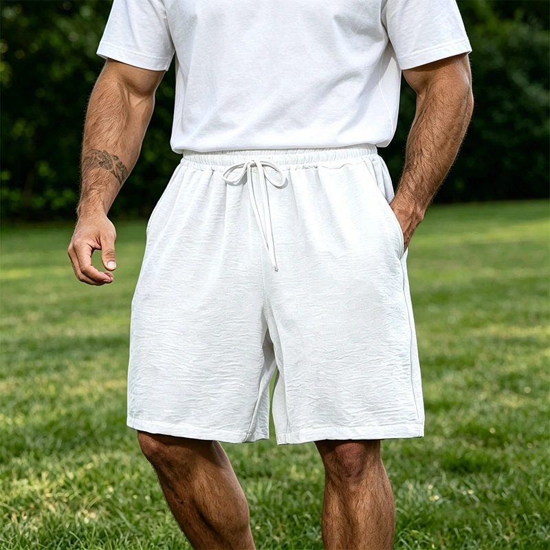 Mivanity Men's Casual Simple Solid Color Comfortable Shorts