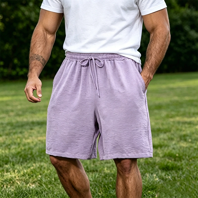 Mivanity Men's Casual Simple Solid Color Comfortable Shorts