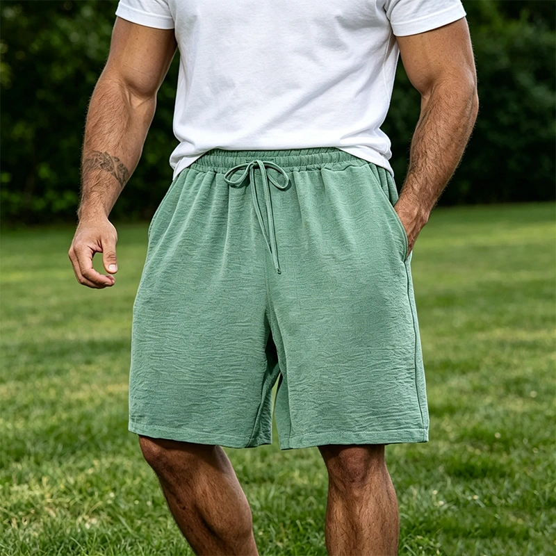 Mivanity Men's Casual Simple Solid Color Comfortable Shorts