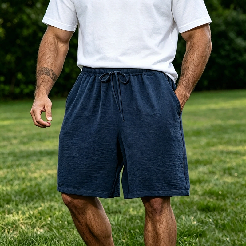 Mivanity Men's Casual Simple Solid Color Comfortable Shorts