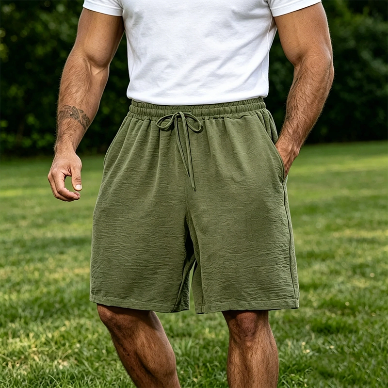 Mivanity Men's Casual Simple Solid Color Comfortable Shorts