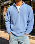 Mivanity Men's Casual Stand Collar Corduroy Sweatshirts