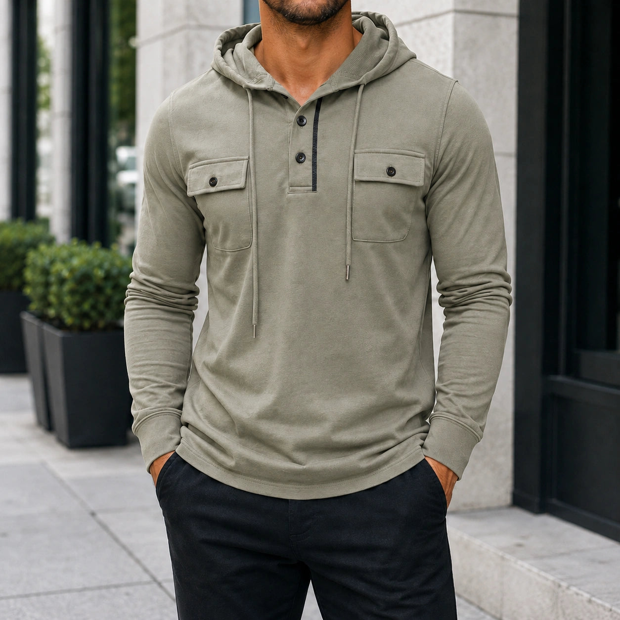 Mivanity Men's Casual Utility Inspired Sweatshirts