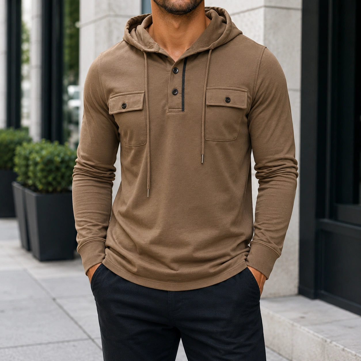 Mivanity Men's Casual Utility Inspired Sweatshirts
