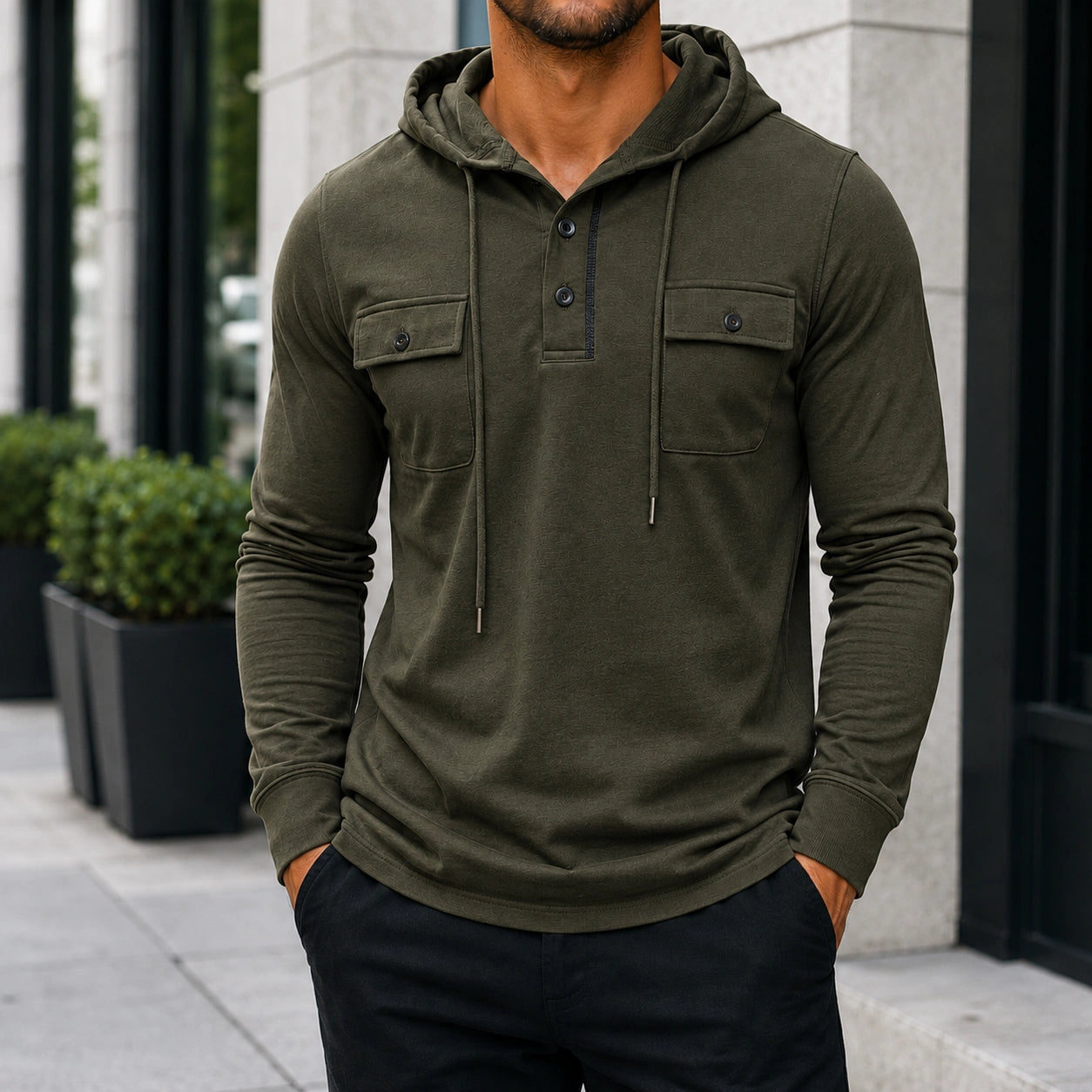 Mivanity Men's Casual Utility Inspired Sweatshirts