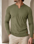 Mivanity Men's Casual V-Neck Base Layer T-Shirts